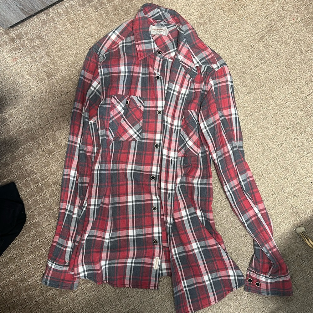 Small flannel red and black